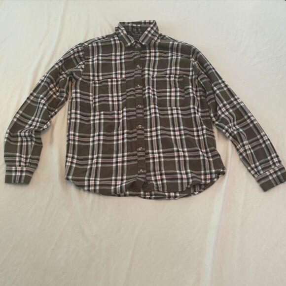 Abercrombie & Fitch Green Plaid Shirt size small - Picture 1 of 4